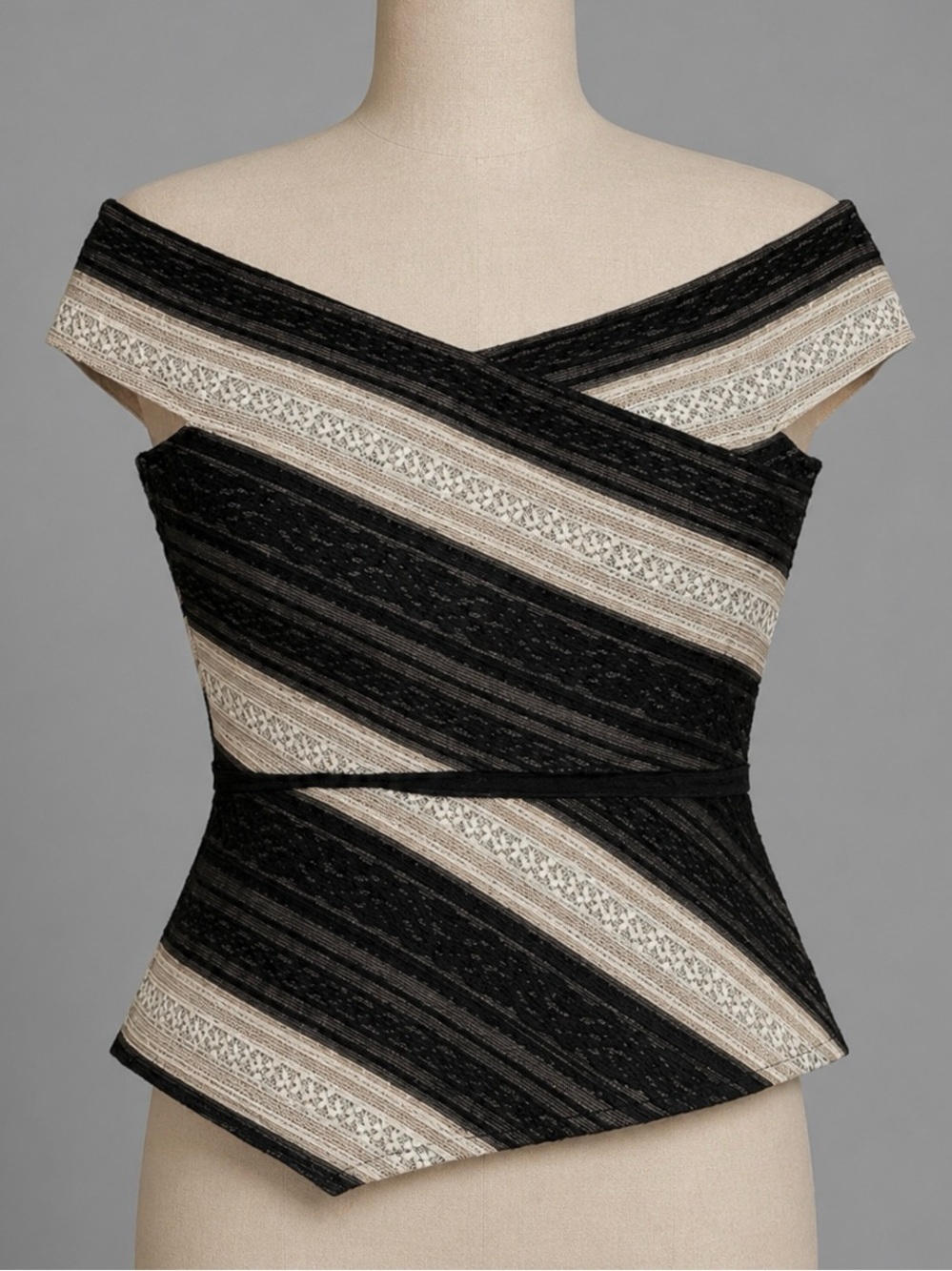 BCBG Runway Dressy Nude Underlay Blouse